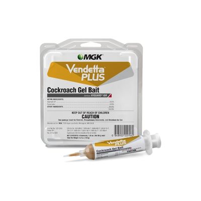 MGK Vendetta® Plus Cockroach Gel Bait | Odorless German Roach Killer That Fits Standard Bait Guns | German Cockroach Killer | Indoor Home, Commercial, Industrial Use | 4 x 30 Gram Tubes